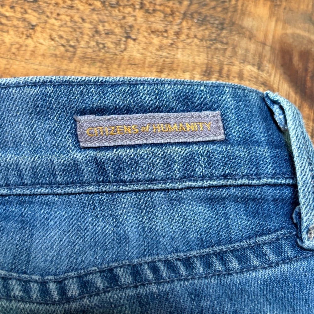 Citizens of Humanity Womens Dani Cropped Straight Leg Blue Denim Jeans Size 26 - Picture 8 of 10